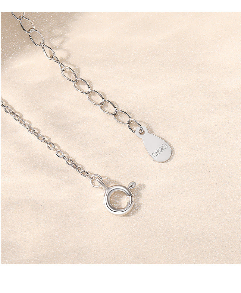 Merry Christmas Design Sterling Sliver Necklace for Women