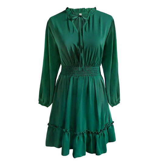 Vintage Long Sleeves A Line Fall Dresses