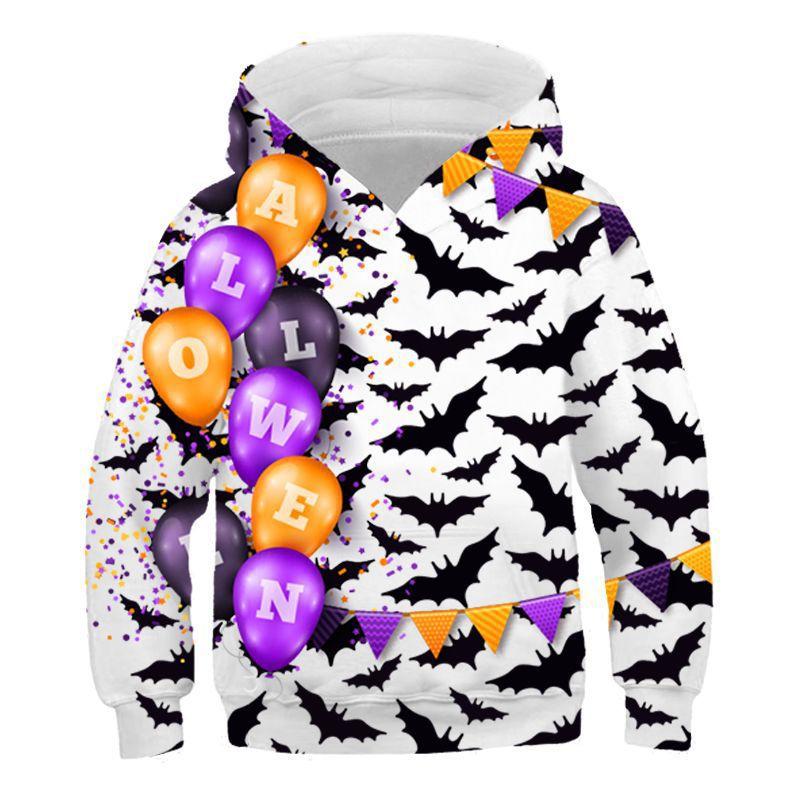 3D Print Halloween Cartoon Cat Hoodies-STYLEGOING