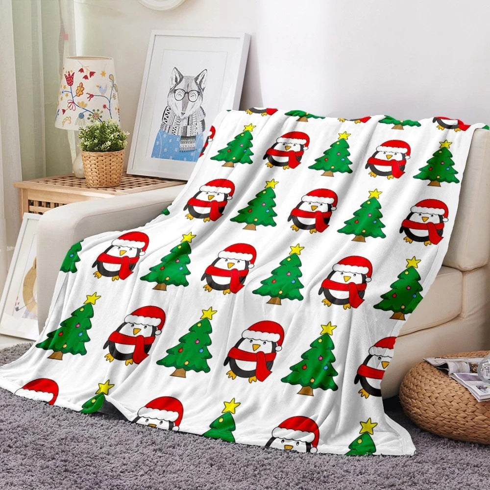 Merry Christmas Design Casual Fleece  Blankets