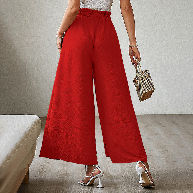 Summer High Waist Bowknot Women Pants