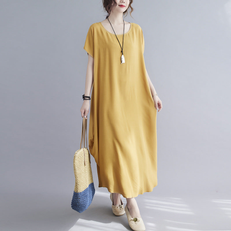 Summer Simple Design Long Cozy Dresses