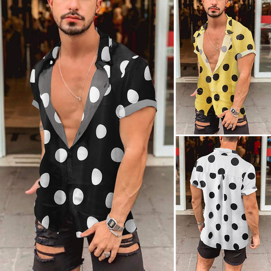 Men's Summer Beach Short Sleeves Shirts