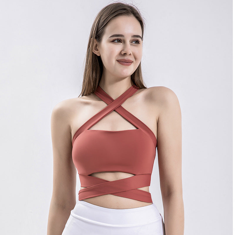 Sexy Exercising Women Yoga Short Tops