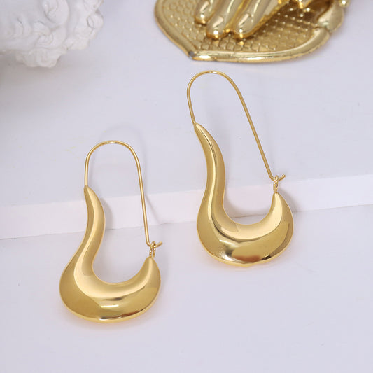 Fashion Women Titanium Steel Geometry Earrings for Women