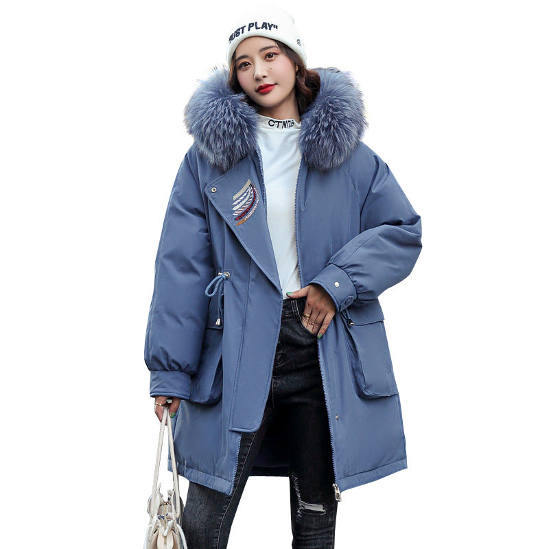 Warm Thick Velvet Plus Sizes Winter Outerwear for Women