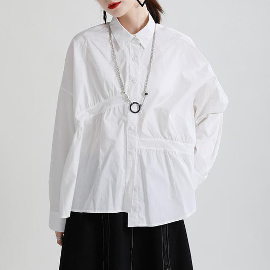 Vintage Irregular Long Sleeves Fall Shirts