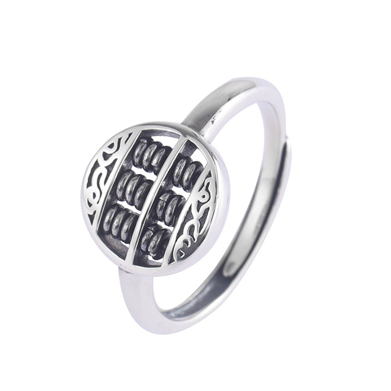 Abacus Design Vintage Sliver Ring for Women&men