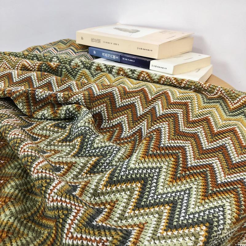 Summer Bohemian Knitting Blanket-Yellow-127*152+20 CM-Free Shipping at meselling99
