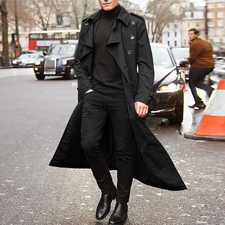 Casual Long Trenchcoat for Men