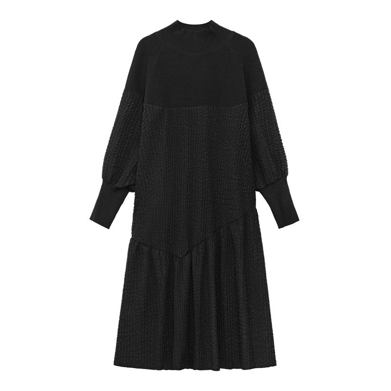 Classy Stand Collar Cozy Long A Line Dresses