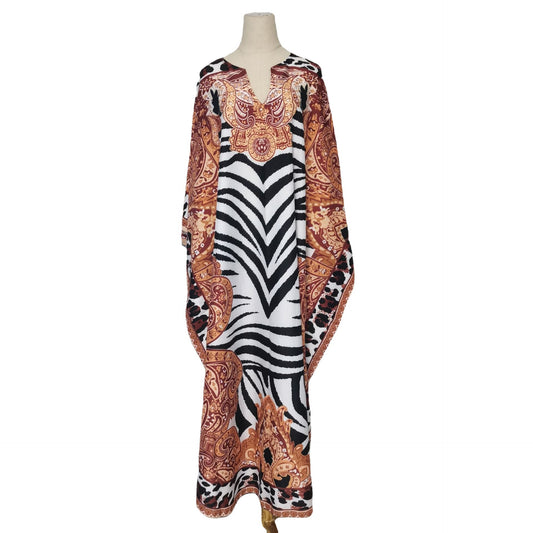 Casual Zebra Print Women Long Rompers