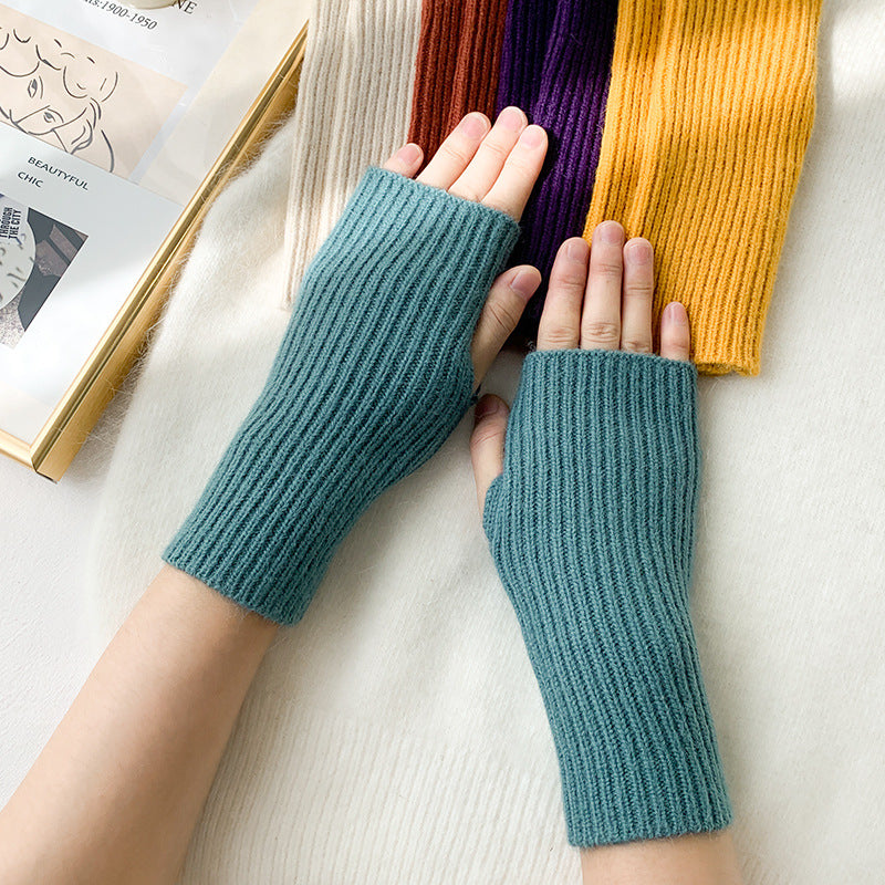 2 pairs/Set Winter Warm Knitted Gloves