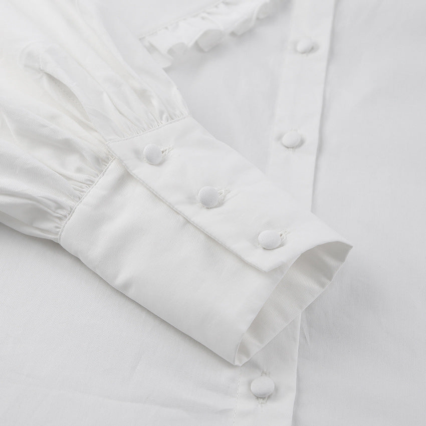 White Princess Women Long Sleeves Shirts
