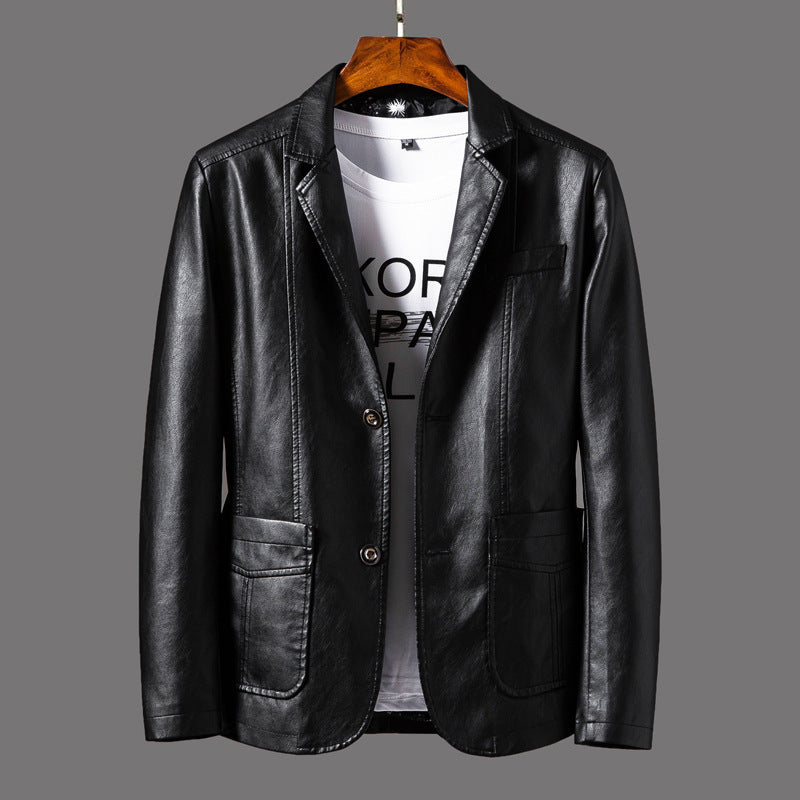 Men's Pu Leather Motorcycle Jacket