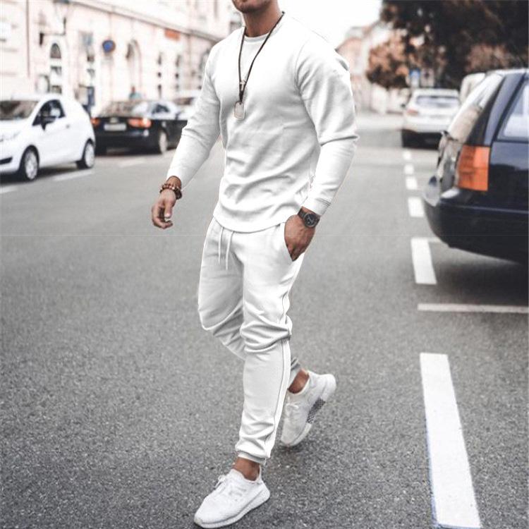 Casual Long Sleeves Men Two Pieces Suits-STYLEGOING
