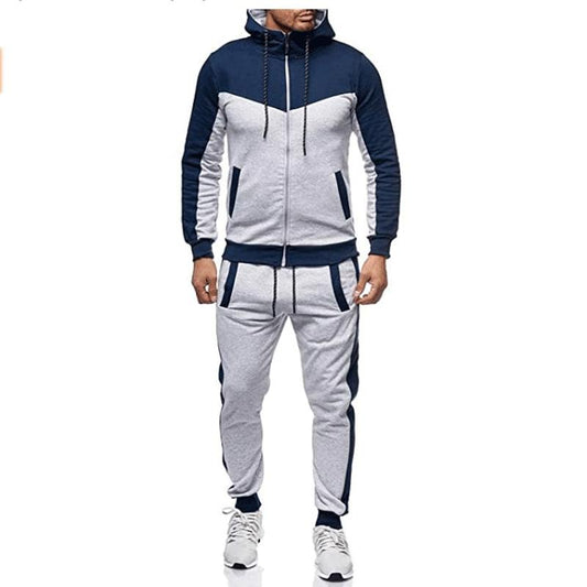 Casual Fall Men Hoody Sports Suits-STYLEGOING