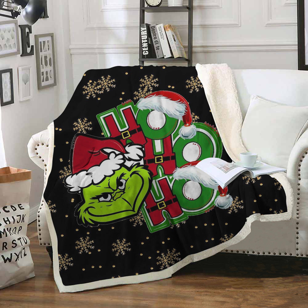 Christmas Grinch Soft Throw Blankets