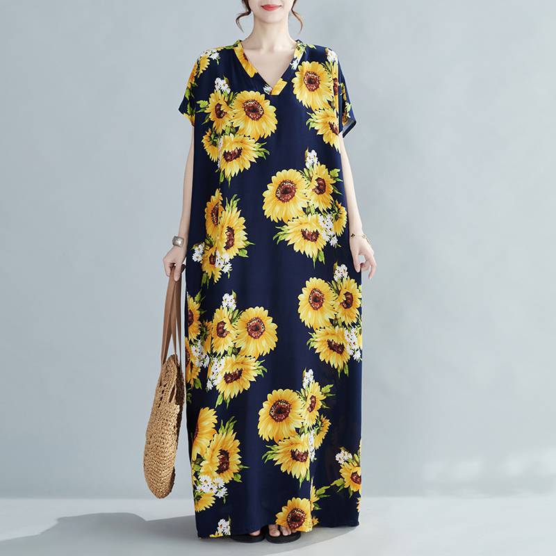 Women Summer Plus Sizes Long Dresses