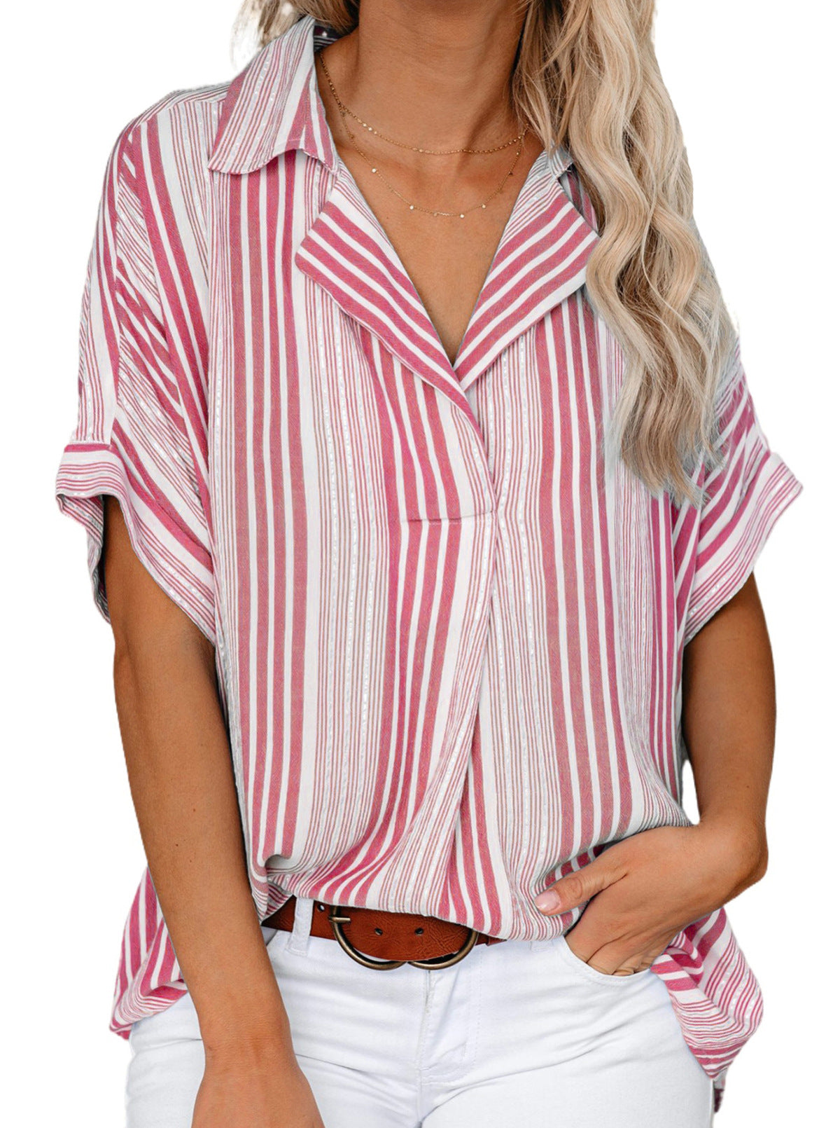 Casual Summer Short Sleeves Shirts for Women