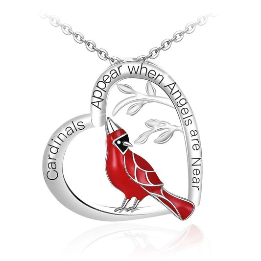 Lovely Red Birds Designed  Necklace for Women