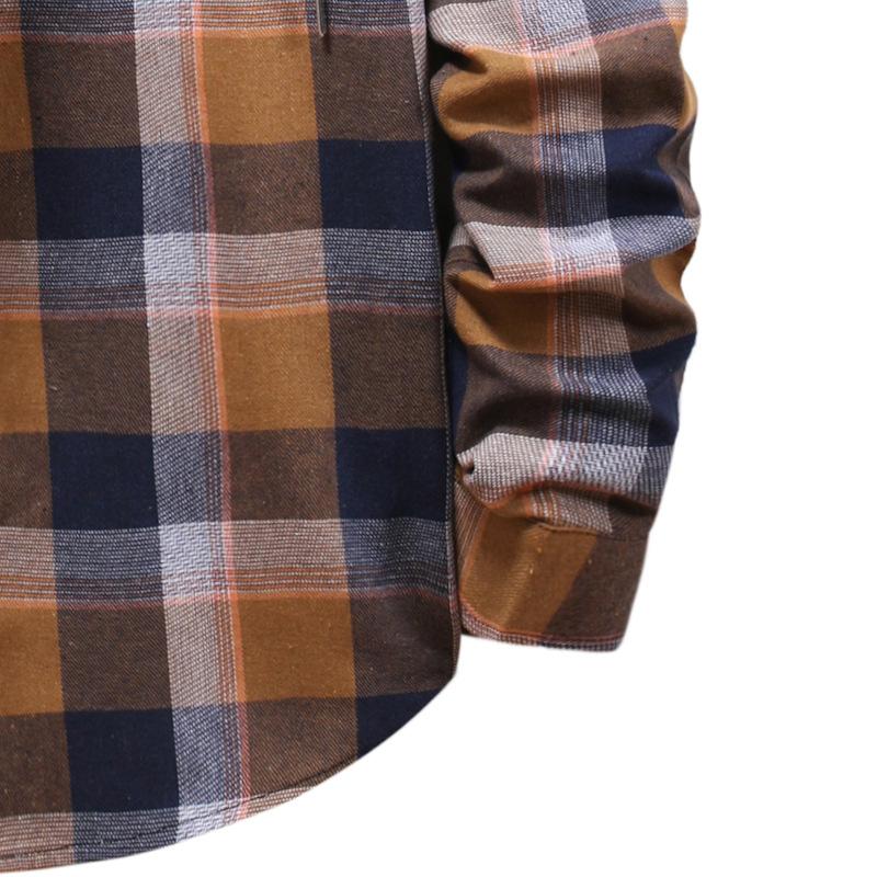 Casual Plaid Fall Men Long Sleeves Shirts