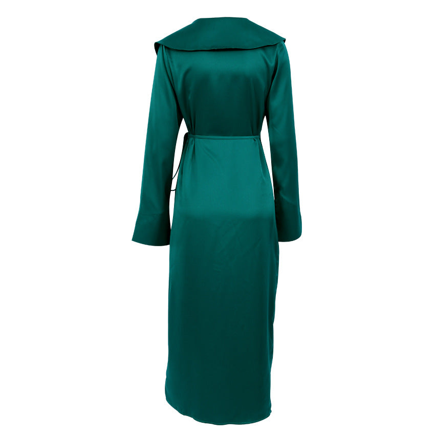 Green French Style Long Dresses for Women