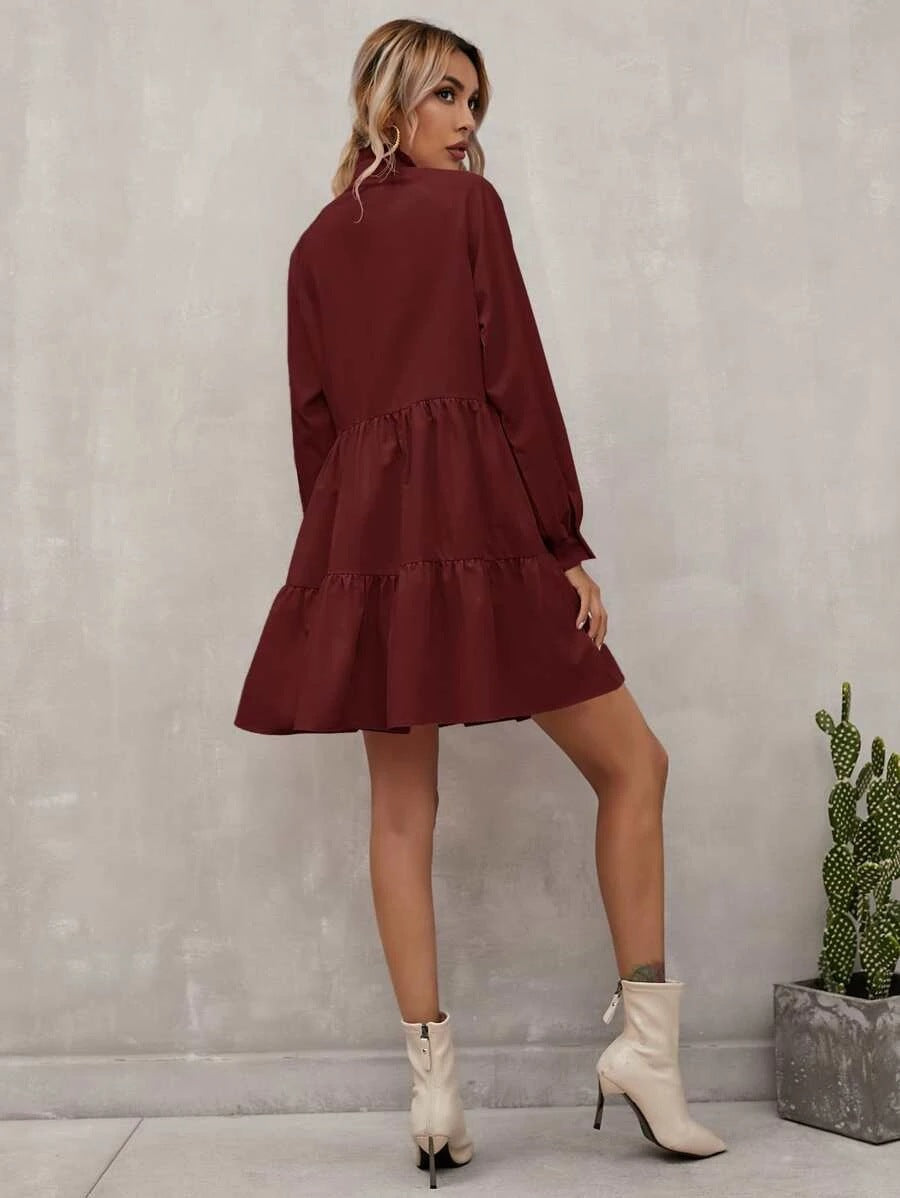 Casual Long Sleeves Daily Dresses