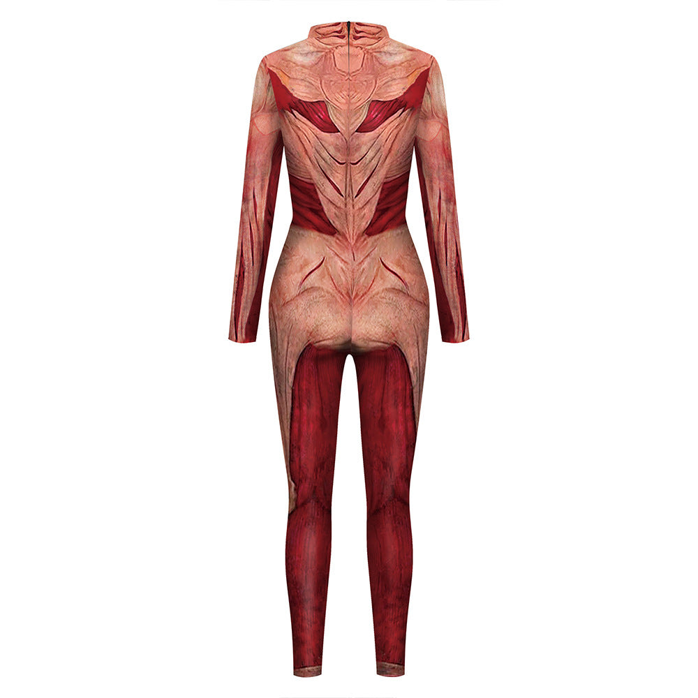 3D Human Muscle Cosplay Jumpsuits