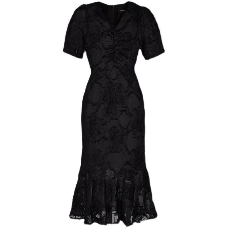 Women Black Lace Plus Sizes Mermaid Dresses