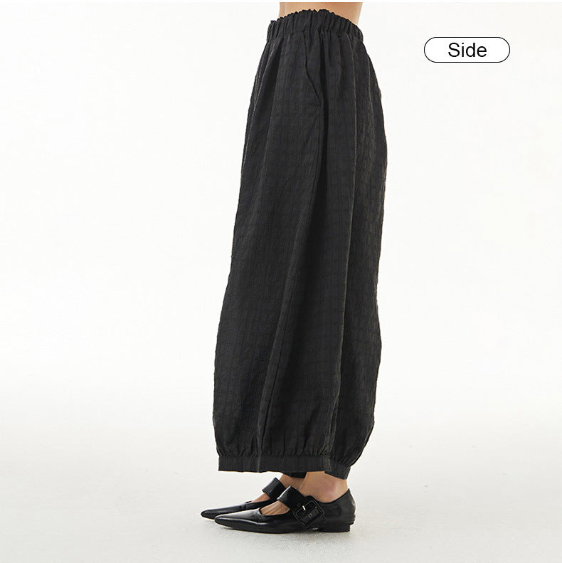 Vintage Designed Plus Sizes Summer Wide Legs Pants