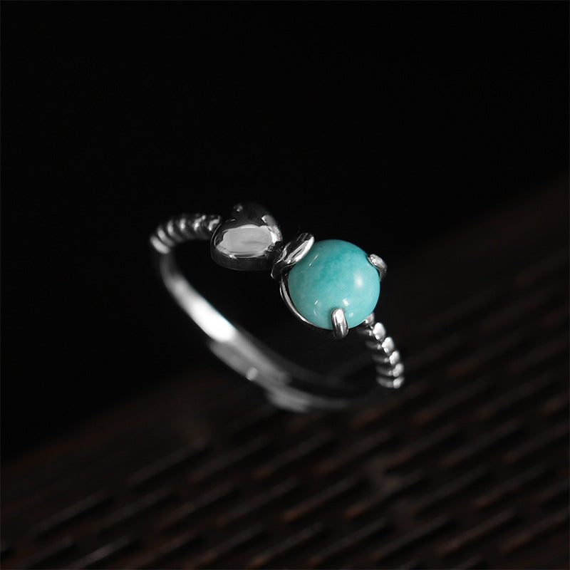 Antique Sweetheart Design Sterling Silver Rings for Women