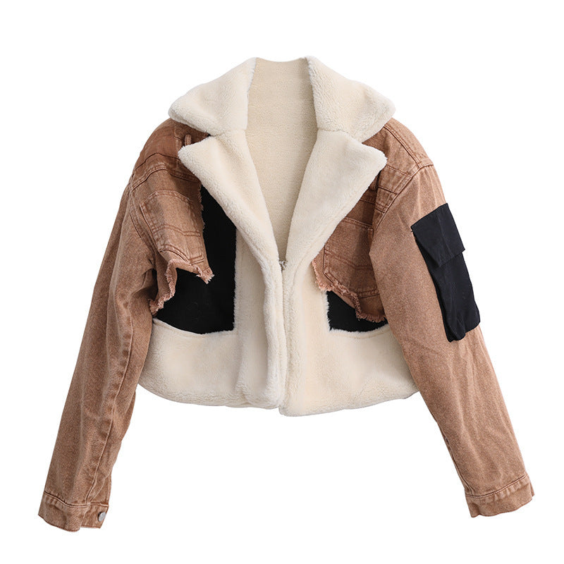 Fashion Casual Velvet Warm Women Jacket for Women