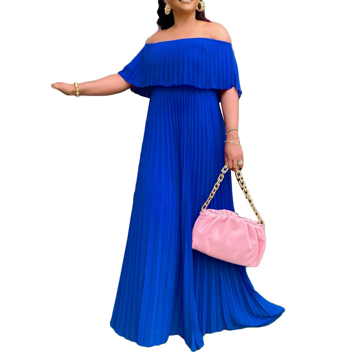 Summer Sexy Off The Shoulder Stapless Long Dresses