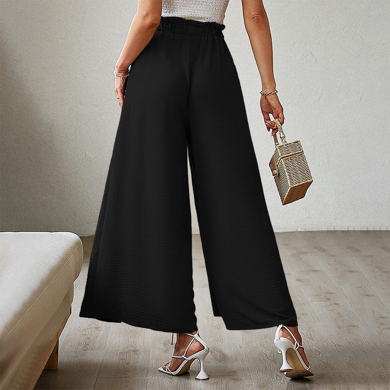 Summer High Waist Bowknot Women Pants