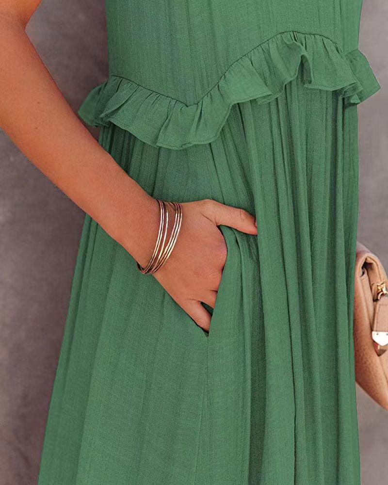 Summer Irregular Design Long Holiday Dresses