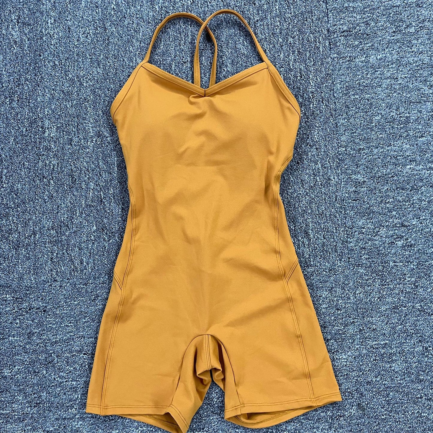 Sexy Backless Tight Short Sports Jumpsuits