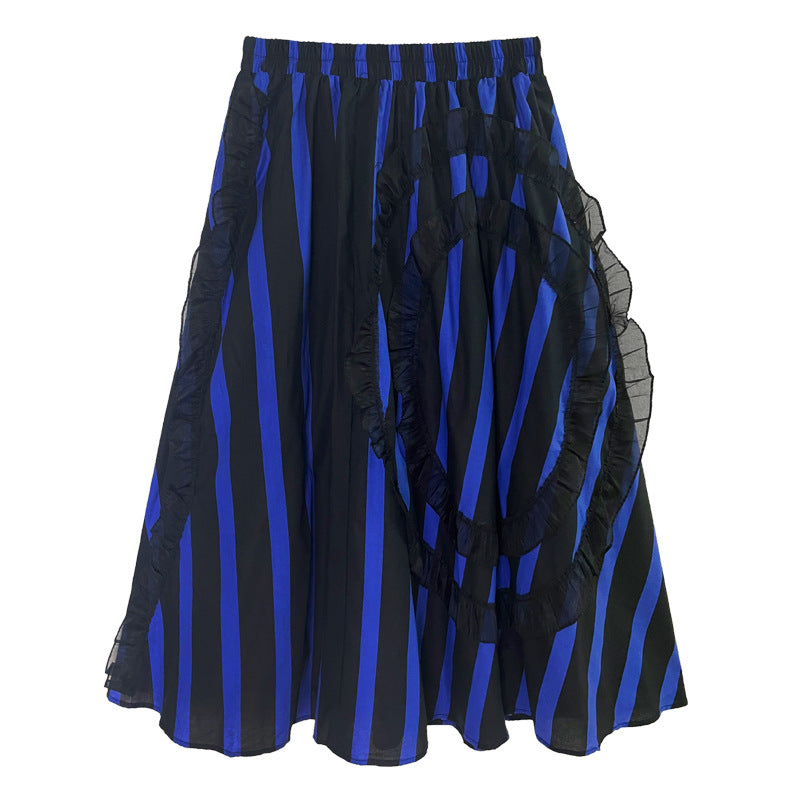 Designed Striped Summer Women Skirts