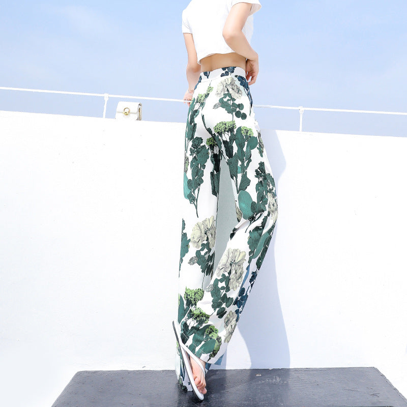 Casual Summer High Waist Long Pants