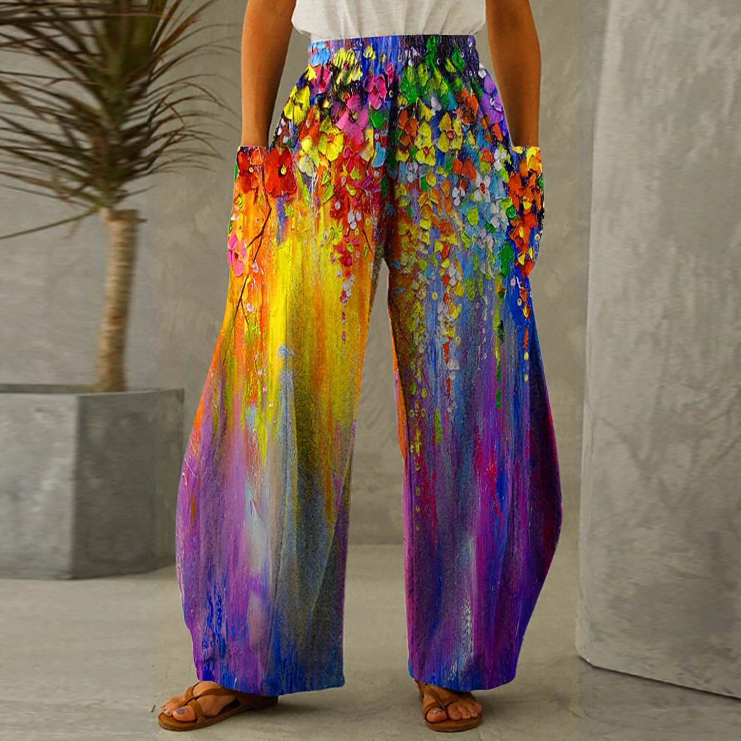 Casual High Waist Summer Pants