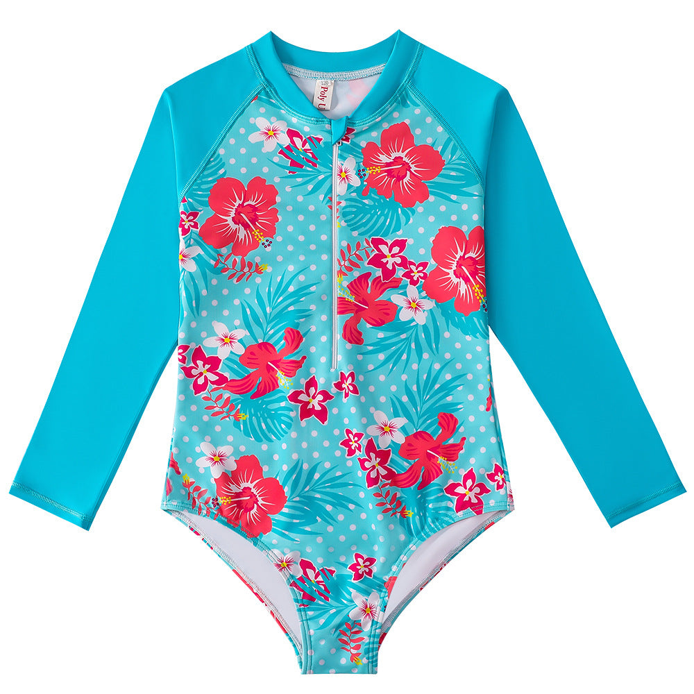 Long Sleeves Summer Beach Swimsuits for Girls