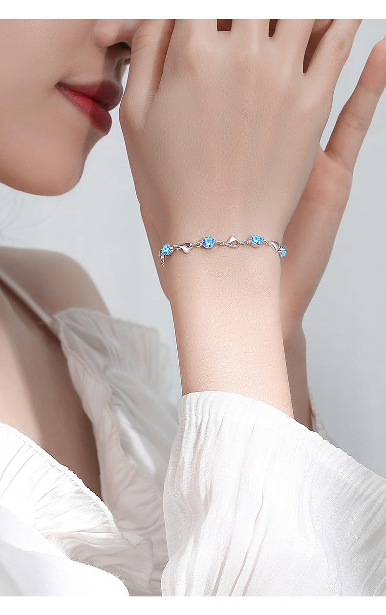 Fashion Lover Luxury Sterling Sliver Bracelet for Women