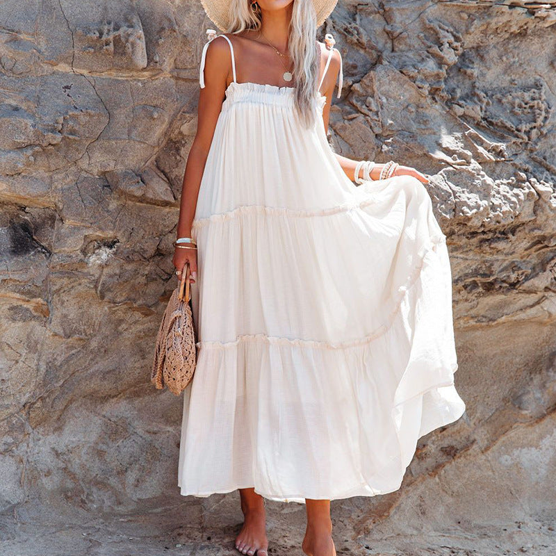 Casual Summer Strapless Beach Dresses