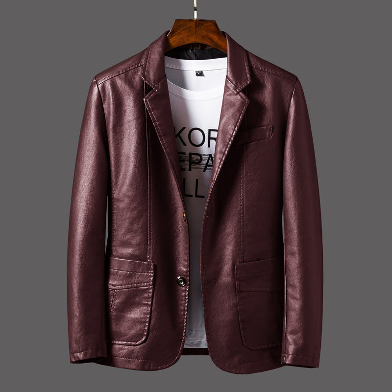 Men's Pu Leather Motorcycle Jacket