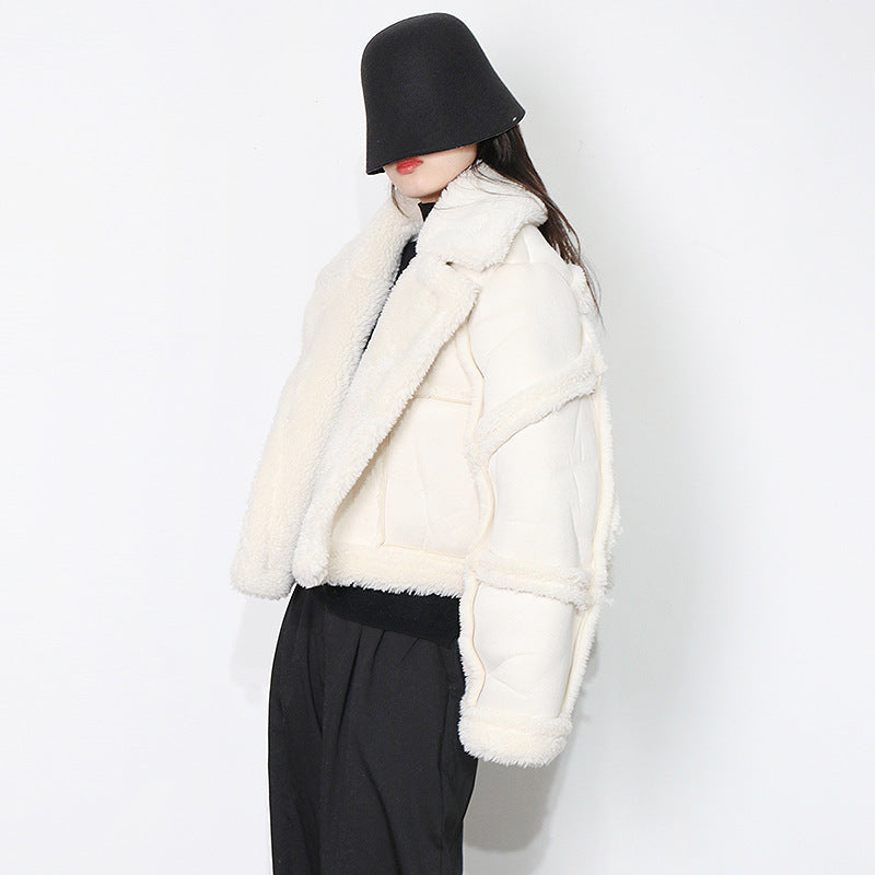Luxury Designed Sherpa Short Jackets Coats for Women