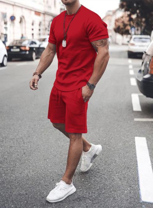 Men's Short Sleeves T-shirts&Pants Suits-STYLEGOING