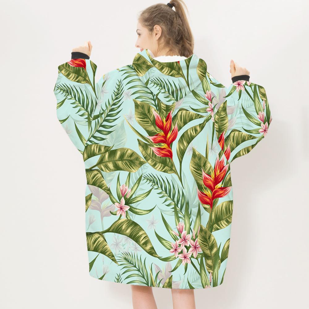 3D Plants and Flowers Cozy Sleeves Blanket-Plant-15-Adult-Free Shipping at meselling99