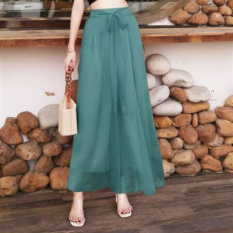 Summer High Waist Wide Legs Pants for Women