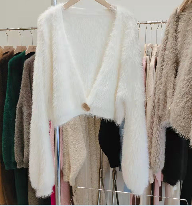 Fashion Short Knitted Mink Coats