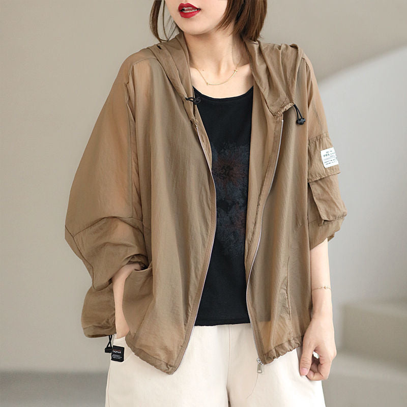 Casual Plus Sizes Sun Proof Summer Women Coat